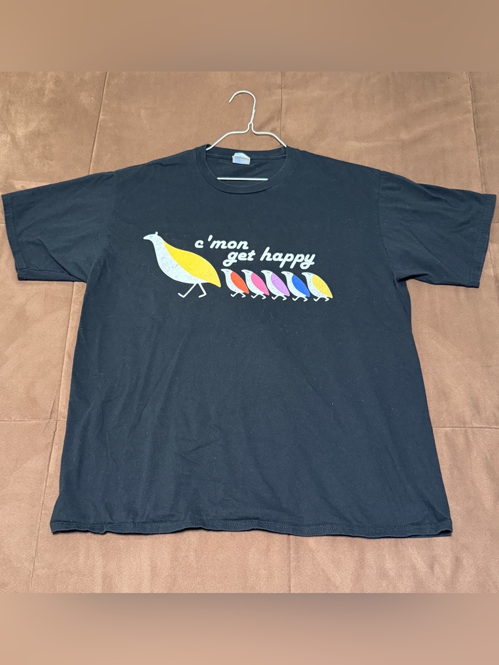 Black Graphic Tee The Partridge Family - c'mon get happy xl